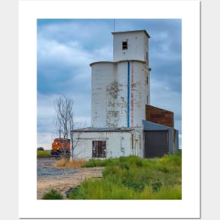 Elevator and Train, Hillrose, Colorado Posters and Art